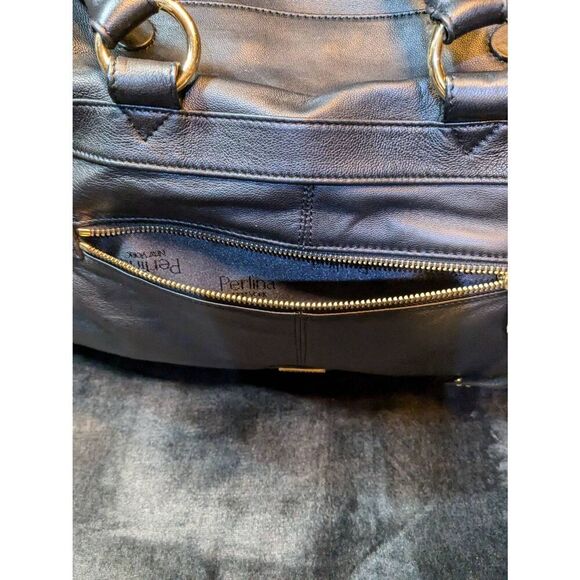 NWT PIRLINA 15X10 Leather hand bag. - Picture 6 of 13